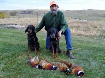 CG and Woody on a pheasant hunt in ND CG and Woody on a pheasant hunt in ND