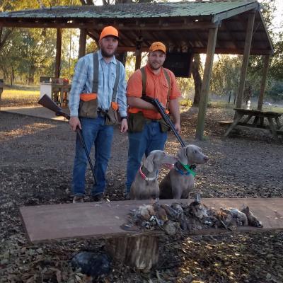 Post Hunt Test cleanup with his mother, Chula. Post Hunt Test cleanup with his mother, Chula.