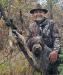 Sam on a waterfowl hunt. Sam has a heavy dense coat. He is able to take the cold.