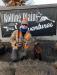 Dam Bruna with Sharptail shot over her in North Dakota