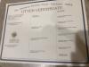 Litter Certificate of AKC Parents showing pedigree.